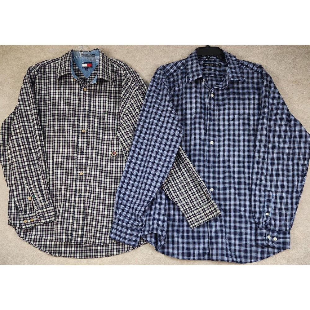 Tommy Hilfiger-Nautica Men's 2-Shirt Bundle Size XL